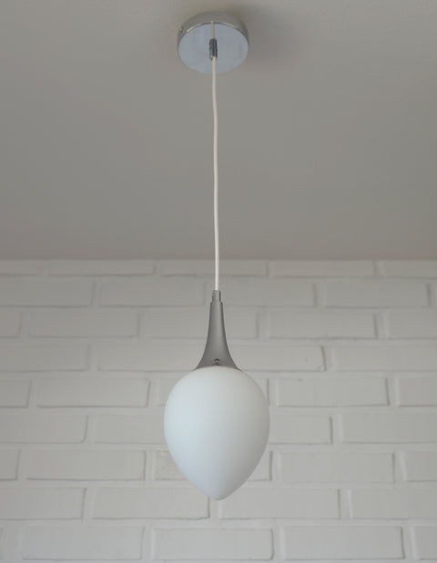 Redesign Vintage Cascade Hanging Lamps / Set of 3 / White Glass Drop Lights