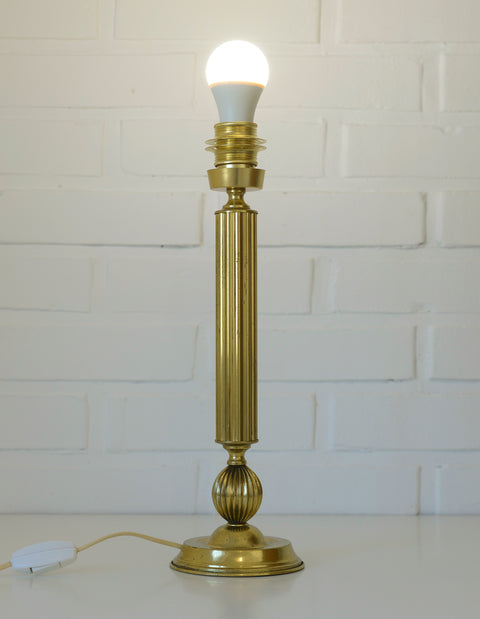 Vintage Brass Table Lamp Base / DIY Desk Light