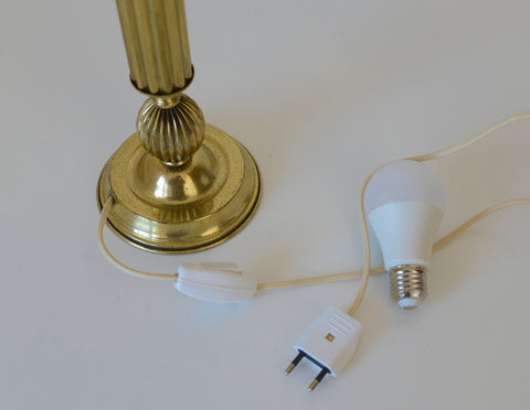 Vintage Brass Table Lamp Base / DIY Desk Light