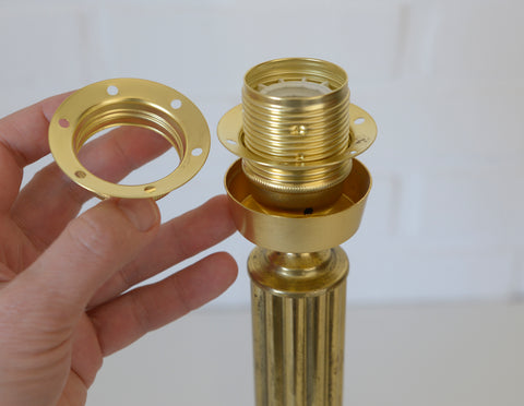 Vintage Brass Table Lamp Base / DIY Desk Light