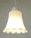 Vintage Bell Pendant Lamps: Set of 3 Cascade Tulip Ceiling Lights