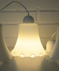 Vintage Bell Pendant Lamps: Set of 3 Cascade Tulip Ceiling Lights