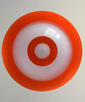 Vintage Orange Pendant Light: Mid Century Space Age Lamp