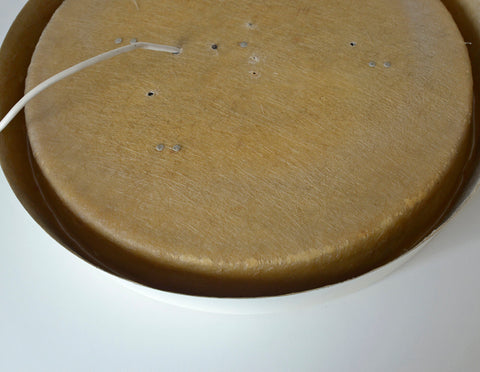 Vintage Illuminated Wall Mirror: Mid Century Modern White Round Vanity