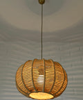 Vintage Rope Pendant Lamp: Handmade Rustic Chandelier, German 1970s