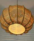 Vintage Rope Pendant Lamp: Handmade Rustic Chandelier, German 1970s