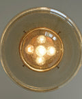 Vintage Brutalist Chandelier: Hand Blown Glass Pendant Lamp, Copper Loft Lighting