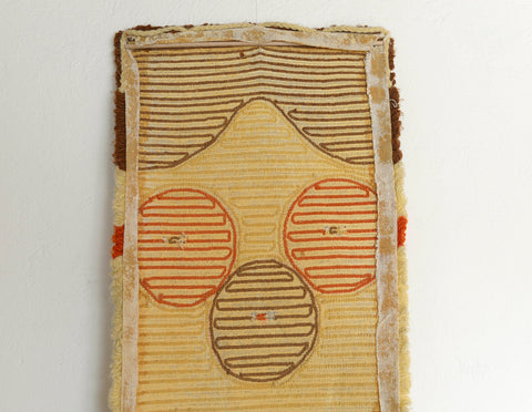 Vintage Wool Tapestry: Mid Century Modern Wall Hanging, Boho Decor