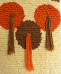 Vintage Wool Tapestry: Mid Century Modern Wall Hanging, Boho Decor