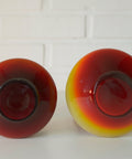 Vintage Glass Vases: Retro Mid Century Modern Decor, Yugoslavia 60s