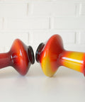 Vintage Glass Vases: Retro Mid Century Modern Decor, Yugoslavia 60s