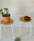 Pair of Vintage Stackable Stools / Mid Century Modern / Space Age / Plant Stand 1970's