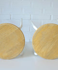 Pair of Vintage Stackable Stools / Mid Century Modern / Space Age / Plant Stand 1970's