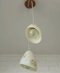 Vintage Hand Blown Glass Pendant Light: Cascade Tulip Hanging Lamp