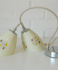 Vintage Hand Blown Glass Pendant Light: Cascade Tulip Hanging Lamp