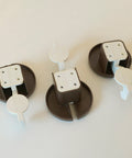 Vintage Plastic Wall Coat Rack: Space Age Retro Hooks, Set of 3