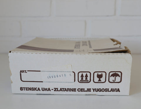 Mid Century Modern Wooden Wall Clock: Vintage Farmhouse Decor