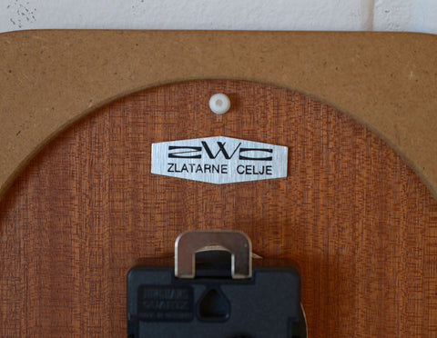 Mid Century Modern Wooden Wall Clock: Vintage Farmhouse Decor