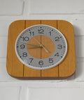 Mid Century Modern Wooden Wall Clock: Vintage Farmhouse Decor