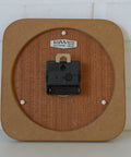 Mid Century Modern Wooden Wall Clock: Vintage Farmhouse Decor