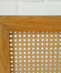 Vintage Coat Rack / Rattan Shelf / Mid Century Wooden Hat Rack / Yugoslavia 1960's