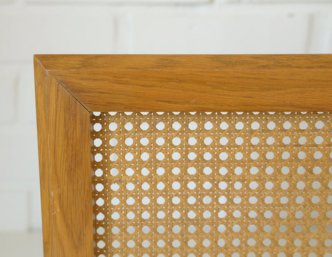 Vintage Coat Rack / Rattan Shelf / Mid Century Wooden Hat Rack / Yugoslavia 1960's