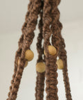 Vintage Macrame Plant Hanger: Large 1970s Boho Folk Art Decor