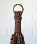 Vintage Macrame Plant Hanger: Large 1970s Boho Folk Art Decor