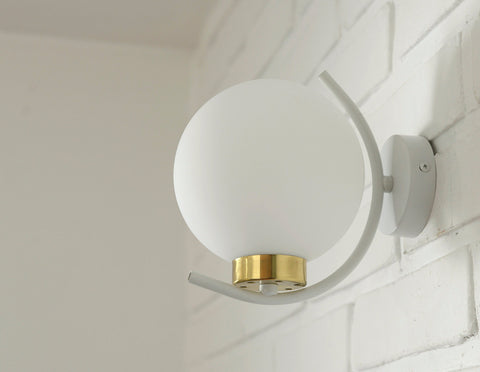 Set of 3 Vintage Sputnik Wall Lamps: Mid Century Modern Sconces