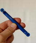 Vintage Blue Plastic Drawer Pull: Retro Memphis Cabinet Handle, Hewi Style