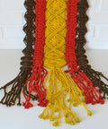 Large 1970s Macrame Wall Hanging: Vintage Boho MCM Decor