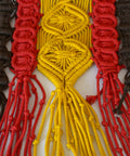 Large 1970s Macrame Wall Hanging: Vintage Boho MCM Decor