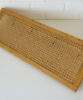Vintage Coat Rack / Rattan Shelf / Mid Century Wooden Hat Rack / Yugoslavia 1960's