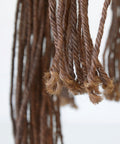 Vintage Macrame Plant Hanger: Large 1970s Boho Folk Art Decor