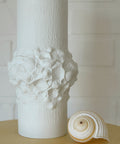Vintage Kaiser Germany Porcelain Vase: 1960s Shell Design