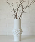 Vintage Kaiser Germany Porcelain Vase: 1960s Shell Design