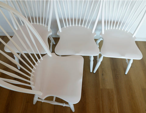 Restored Oak Windsor Dining Chair: Mid-Century Farmhouse Accent