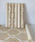 Vintage Baroque Wallpaper: Retro Floral Home Decor, Yugoslavia 1970s