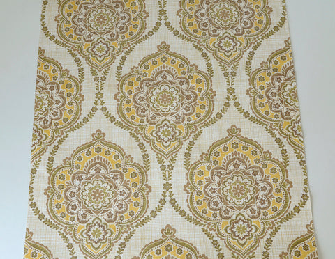 Vintage Baroque Wallpaper: Retro Floral Home Decor, Yugoslavia 1970s