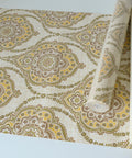 Vintage Baroque Wallpaper: Retro Floral Home Decor, Yugoslavia 1970s