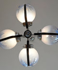 Mazzega Murano Glass Pendant Light: Brutalist Sputnik MCM Chandelier