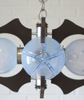 Mazzega Murano Glass Pendant Light: Brutalist Sputnik MCM Chandelier