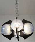 Mazzega Murano Glass Pendant Light: Brutalist Sputnik MCM Chandelier