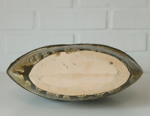 Large Mid-Century Modern Lava Glaze Vase: German Vintage Pottery