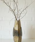 Large Mid-Century Modern Lava Glaze Vase: German Vintage Pottery