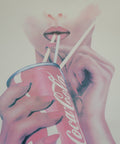 Vintage Coca Cola Poster: 1980s Yugoslavia Pop Art Decor