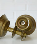 Vintage Brass Candlestick Holders: Handmade Norwegian Decor, Set of 2