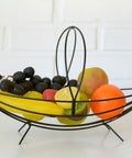 Vintage Metal Wire Fruit Basket: Mid Century Coffee Table Decor