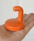 Vintage Orange Plastic Coat Hook: Mid Century Modern Wall Decor (NOS)