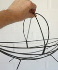 Vintage Metal Wire Fruit Basket: Mid Century Coffee Table Decor